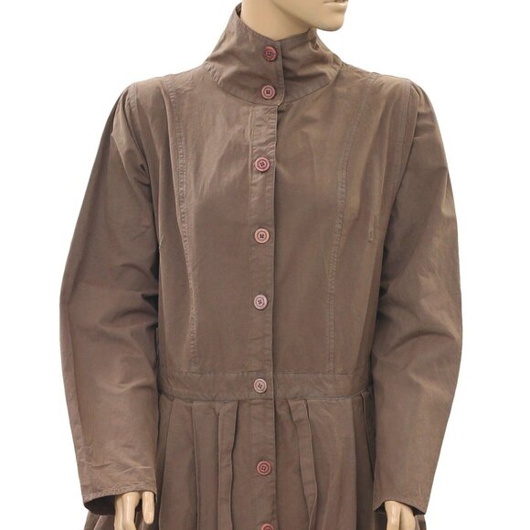 Ewa I Walla Peasant Lagenlook Vintage Buttondown Coat Jacket Dress M NWD 201120 - Picture 3 of 6